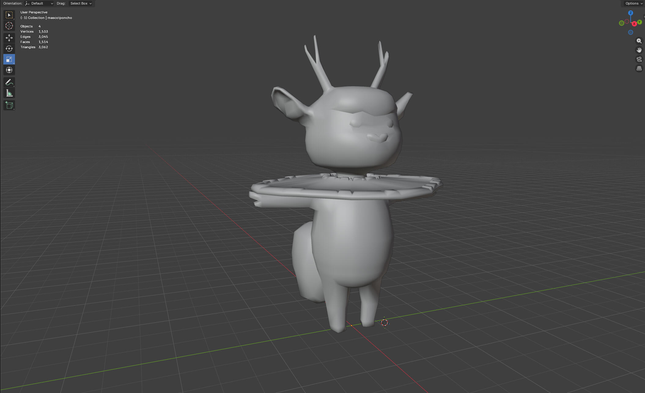mascot model in blender