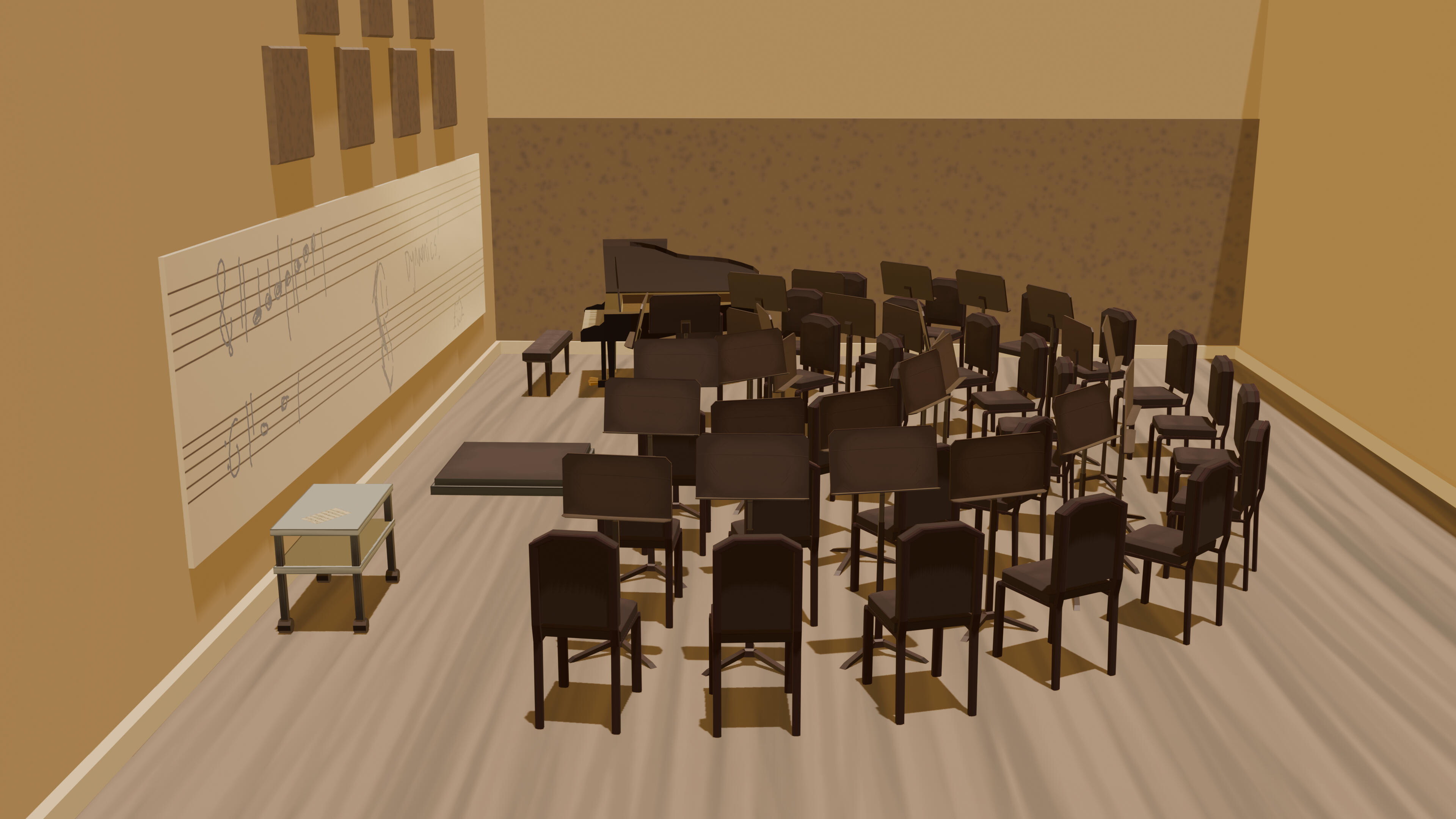music room finished render