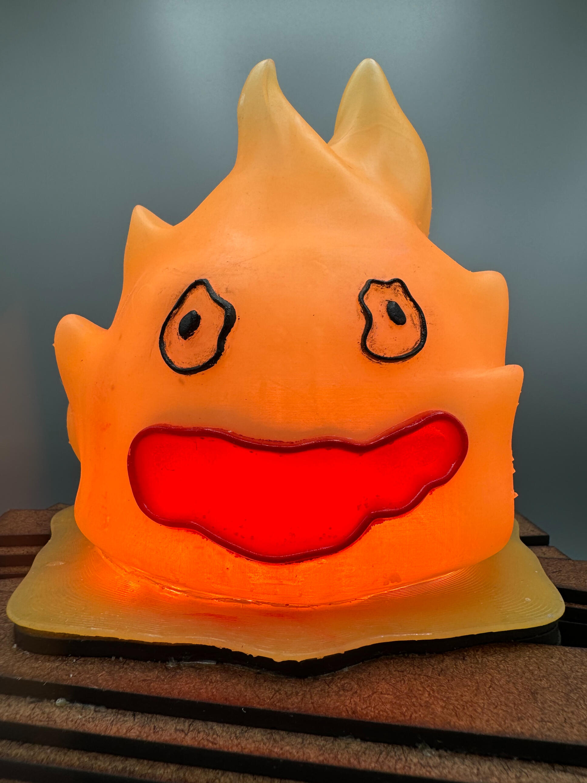 Calcifer light close up