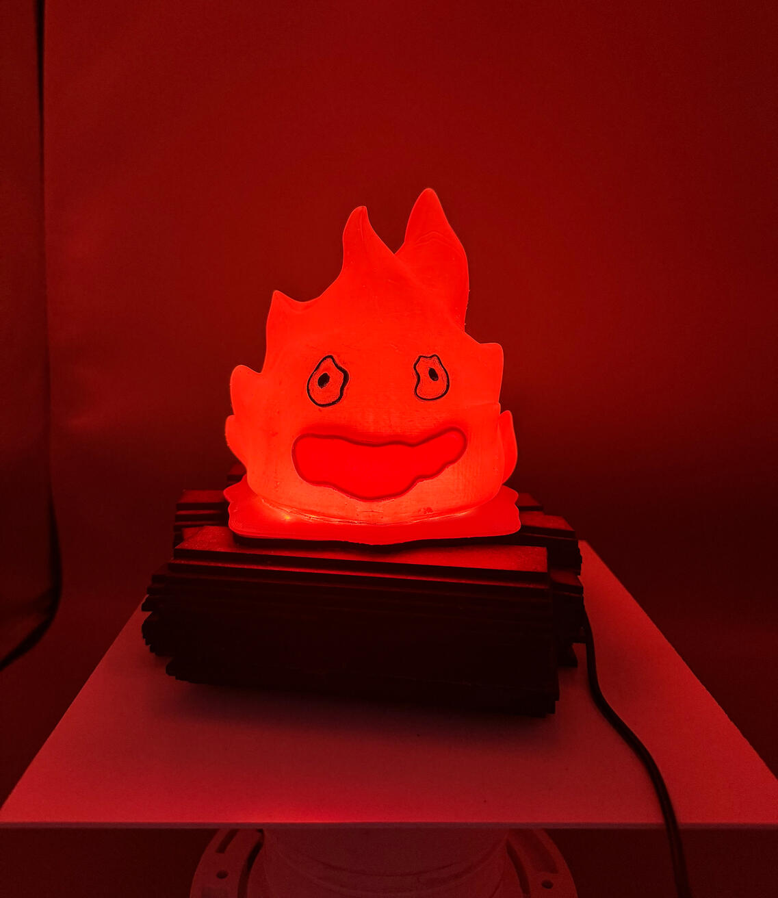 Calcifer Lamp in dark