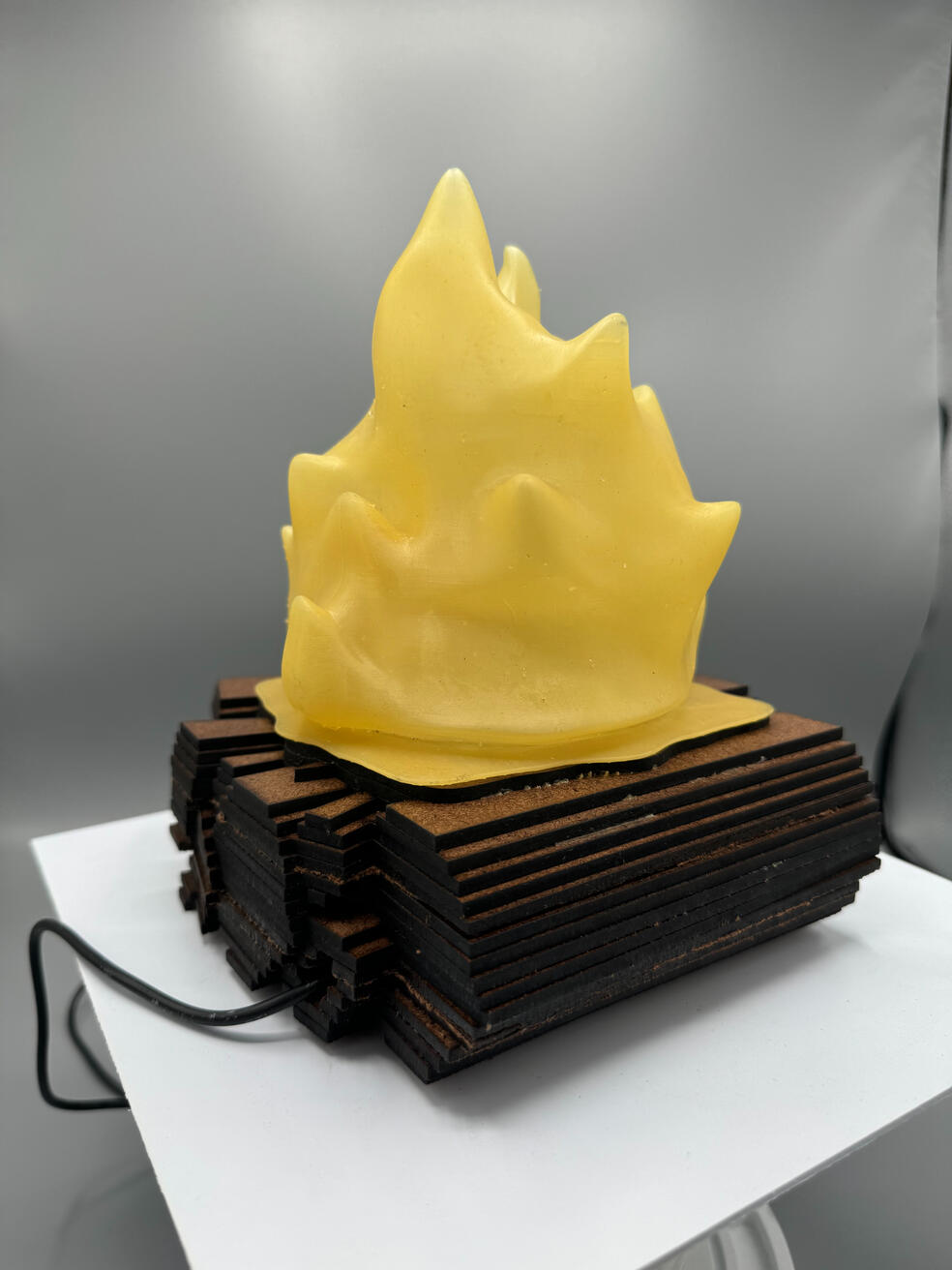 Calcifer Lamp off + side view